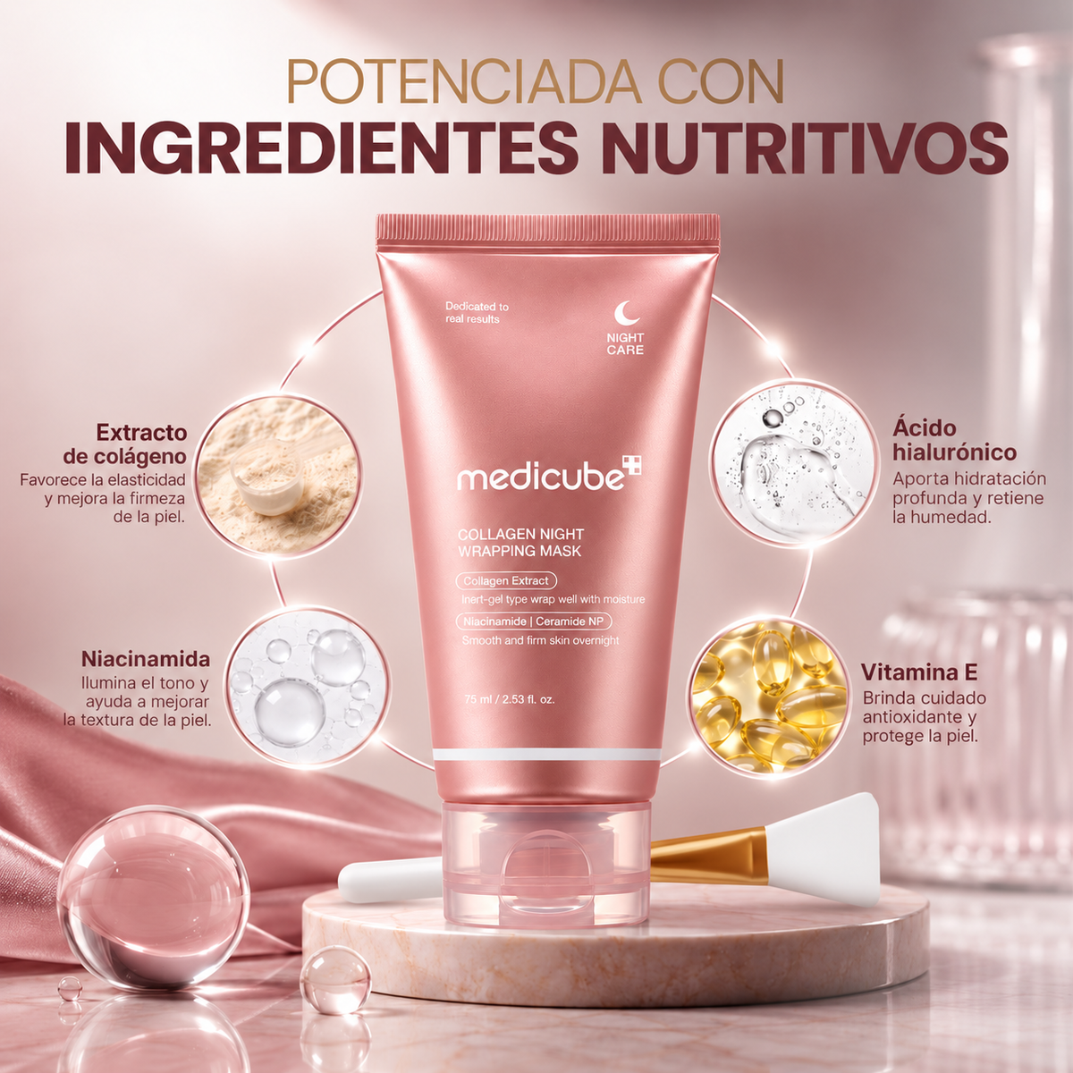 Mascarilla Nocturna de Colágeno